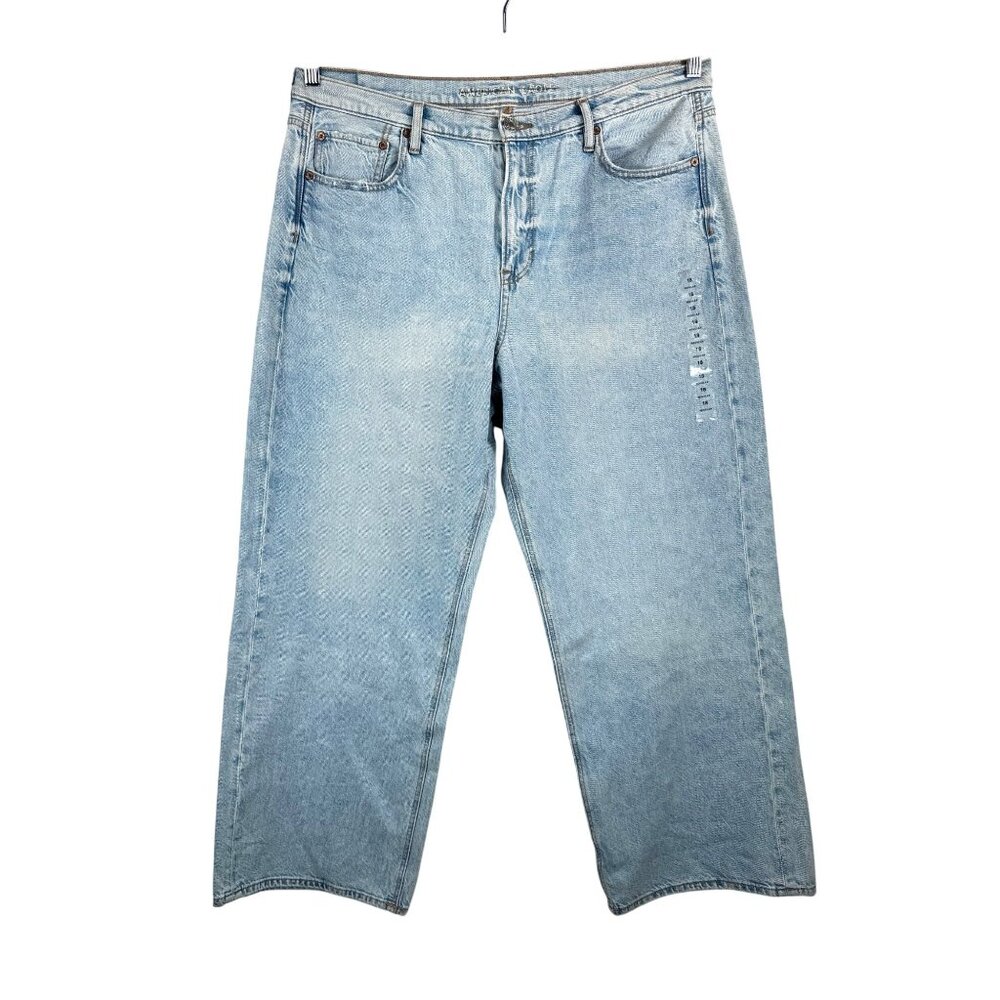 American Eagle 90s wide leg jeans retro relaxed sz 18